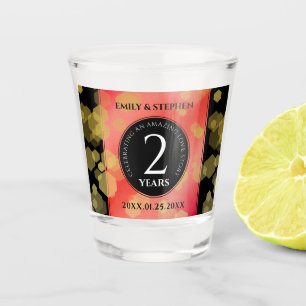 Elegant 2e van het Jubileum van de Wondenweddensc Shot Glas