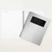 Elegant 2in1 Luxury Silver Metal Visitekaartje & Planner (Display)