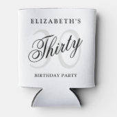 Elegant 30e Dertigste verjaardagsfeestje Blikjeskoeler (Voorkant)