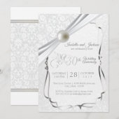 Elegant 30e Parel Jubileum Design Kaart (Voorkant / Achterkant)