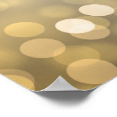 Elegant 30e verjaardag Glitter Lights Gold Poster (Hoek)