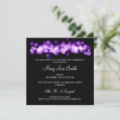 Elegant 30e verjaardag Paarse Bokeh-lichten Kaart (Staand voorkant)