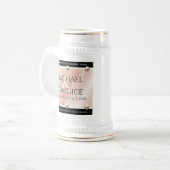 Elegant 30th 46th Pearl Wedding Jubileum Bierpul (Voorkant links)