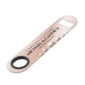 Elegant 30th 46th Pearl Wedding Jubileum Speed Flessenopener (Voorkant Gekanteld)