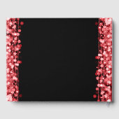 Elegant 30th Birthday Party Sparkles Red Gastenboek (Achterkant)