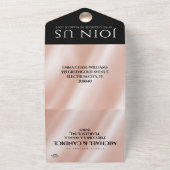 Elegant 30th Pearl Wedding Jubileum Celebration All In One Uitnodiging (Buitenkant)