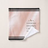 Elegant 30th Pearl Wedding Jubileum Celebration Bad Handdoek (Wasdoekje)