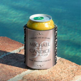 Elegant 30th Pearl Wedding Jubileum Celebration Blikjeskoeler