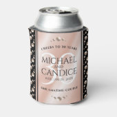 Elegant 30th Pearl Wedding Jubileum Celebration Blikjeskoeler (Blikje Achterkant)