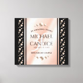Elegant 30th Pearl Wedding Jubileum Celebration Canvas Afdruk (Voorkant)