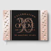 Elegant 30th Pearl Wedding Jubileum Celebration Gastenboek (Voorkant)