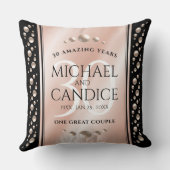 Elegant 30th Pearl Wedding Jubileum Celebration Kussen (Achterkant)