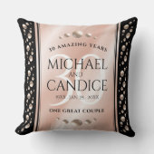 Elegant 30th Pearl Wedding Jubileum Celebration Kussen (Voorkant)