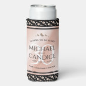 Elegant 30th Pearl Wedding Jubileum Celebration Seltzer Blikjeskoeler (Seltzer Achterkant)