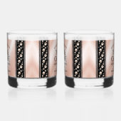 Elegant 30th Pearl Wedding Jubileum Celebration Whisky Glas (Rechts)