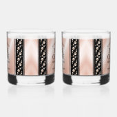 Elegant 30th Pearl Wedding Jubileum Celebration Whisky Glas (Links)