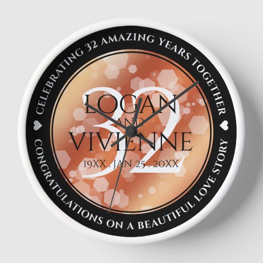 Elegant 32e Bronze Wedding Jubileum (Voorkant)