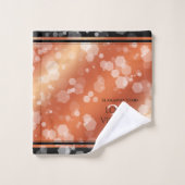 Elegant 32e Bronze Wedding Jubileum Bad Handdoek (Wasdoekje)