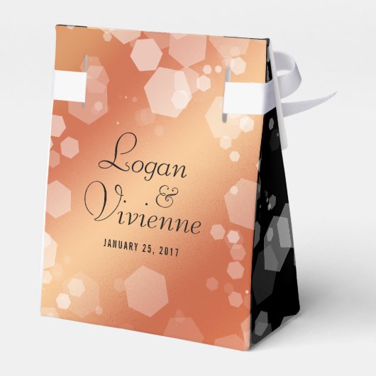 Elegant 32e Bronze Wedding Jubileum Bedankdoosjes (Achterkant)