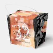 Elegant 32e Bronze Wedding Jubileum Bedankdoosjes (Achterkant)