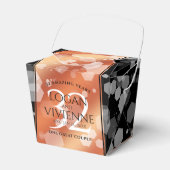 Elegant 32e Bronze Wedding Jubileum Bedankdoosjes (Voorkant Zijde)