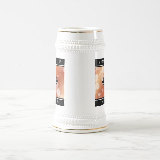 Elegant 32e Bronze Wedding Jubileum Bierpul (Center)