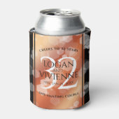 Elegant 32e Bronze Wedding Jubileum Blikjeskoeler (Blikje Voorkant)