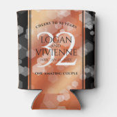 Elegant 32e Bronze Wedding Jubileum Blikjeskoeler (Achterkant)