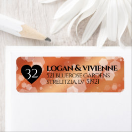 Elegant 32e Bronze Wedding Jubileum Etiket