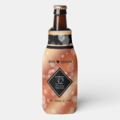 Elegant 32e Bronze Wedding Jubileum Flesjeskoeler (Fles Voorkant)