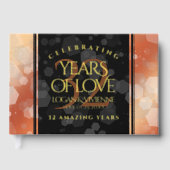 Elegant 32e Bronze Wedding Jubileum Gastenboek (Voorkant)