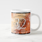 Elegant 32e Bronze Wedding Jubileum Grote Koffiekop (Rechts)