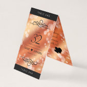 Elegant 32e Bronze Wedding Jubileum Kaart (Achterkant)