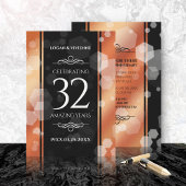 Elegant 32e Bronze Wedding Jubileum Kaart