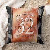 Elegant 32e Bronze Wedding Jubileum Kussen (Deken)