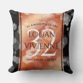 Elegant 32e Bronze Wedding Jubileum Kussen (Voorkant)