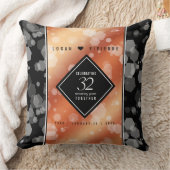 Elegant 32e Bronze Wedding Jubileum Kussen (Deken)