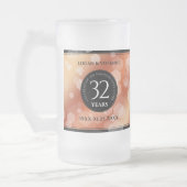 Elegant 32e Bronze Wedding Jubileum Matglas Bierpul (Links)