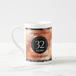 Elegant 32e Bronze Wedding Jubileum Porselein Kop