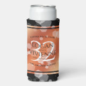 Elegant 32e Bronze Wedding Jubileum Seltzer Blikjeskoeler (Seltzer Voorkant)