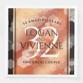 Elegant 32e Bronze Wedding Jubileum Servet (Voorkant)