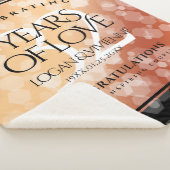 Elegant 32e Bronze Wedding Jubileum Sherpa Deken (3/4)