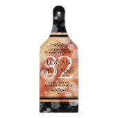 Elegant 32e Bronze Wedding Jubileum Snijplank (Voorkant)