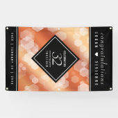 Elegant 32e Bronze Wedding Jubileum Spandoek (Horizontaal)