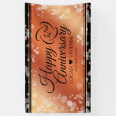Elegant 32e Bronze Wedding Jubileum Spandoek (Verticaal)