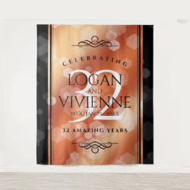 Elegant 32e Bronze Wedding Jubileum Wandkleed