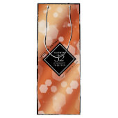 Elegant 32e Bronze Wedding Jubileum Wijn Cadeautas (Achterkant)