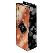 Elegant 32e Bronze Wedding Jubileum Wijn Cadeautas (Voorkant Gekanteld)