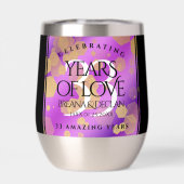 Elegant 33rd Amethyst Wedding Jubileum (Achterkant)