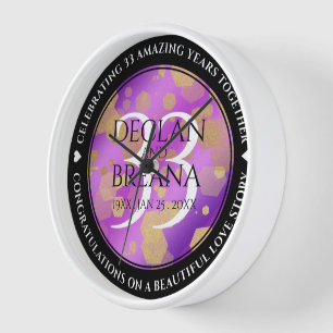 Elegant 33rd Amethyst Wedding Jubileum